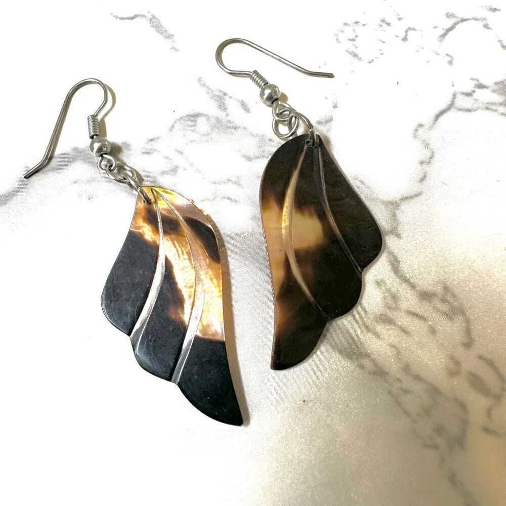 Abalone wing earrings